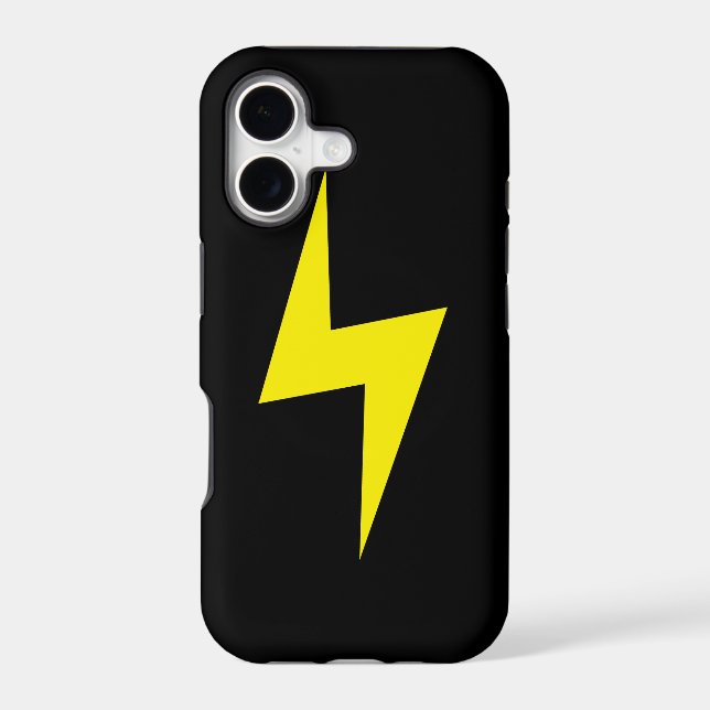 Simple Lightning Bolt Dark iPhone 5 Case (Back)
