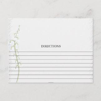 Simple Lily of the Valley Recipe Cards