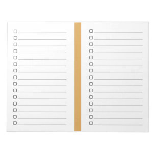 Simple Lined Bullet To Do Notepad