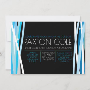 SIMPLE LINES BAR MITZVAH Invitation