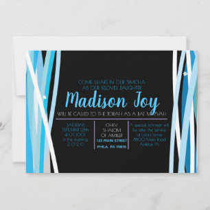 SIMPLE LINES BAT MITZVAH Invitation