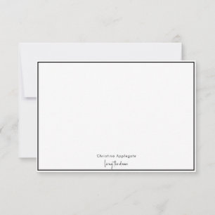 Simple Living the Dream Custom Name  Thank You Card