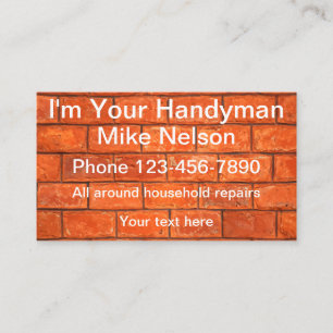 SImple Local Handyman Business Card