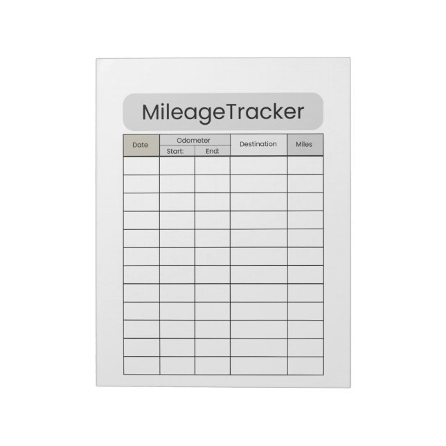 Simple Logbook for Business & Personal Travel Notepad (Rotated)
