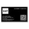 Simple Logo and QR Code Black