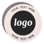 Simple Logo and Text Business Blush Pink