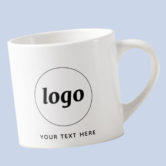 Simple Logo and Text Business Espresso Cup