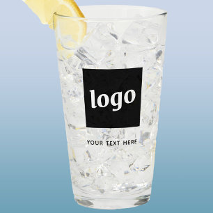 Simple Logo and Text Business Glass