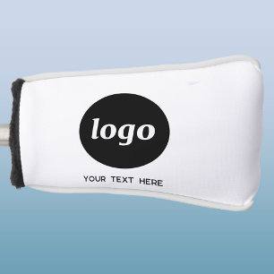 Simple Logo and Text Business Golf Head Cover