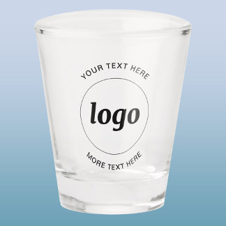Simple Logo and Text Business Promotional Branding Shot Glass