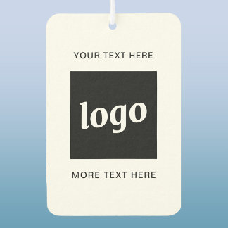 Simple Logo and Text Business Promotional Car Air Freshener