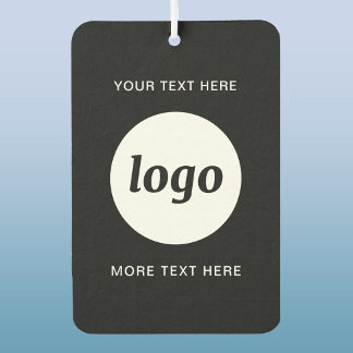 Simple Logo and Text Business Promotional Car Air Freshener