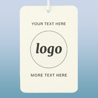 Simple Logo and Text Business Promotional Car Air Freshener