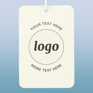 Simple Logo and Text Business Promotional Car Air Freshener