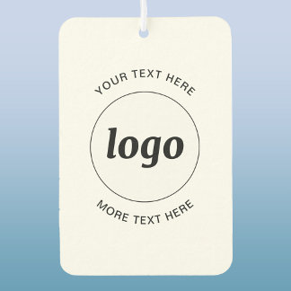 Simple Logo and Text Business Promotional Car Air Freshener