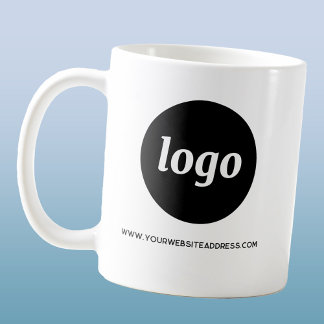 Simple Logo and Text Business Promotional Coffee Mug