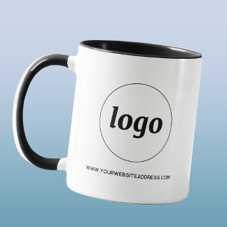 Simple Logo and Text Business Promotional Mug