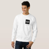 Simple Logo and Text Business Promotional Sweatshirt (Front Full)