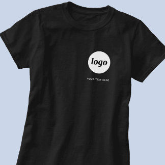 Simple Logo and Text Business Promotional T-Shirt