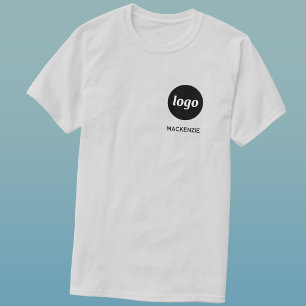 Simple Logo and Text Business T-Shirt