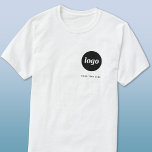 Simple Logo and Text Business T-Shirt<br><div class="desc">Simple logo and custom text business t-shirt.  Replace the logo and text with your own to customise.  Wear them yourself,  give them to your employees and co-workers,  sell them to customers and clients or give them away as promotional material to inspire customer loyalty.</div>