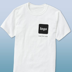 Simple Logo and Text Business T-Shirt