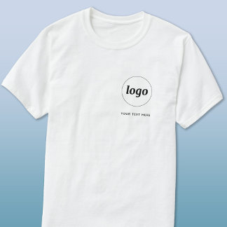 Simple Logo and Text Business T-Shirt