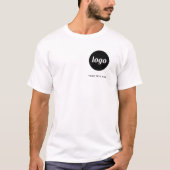 Simple Logo and Text Business T-Shirt (Front)