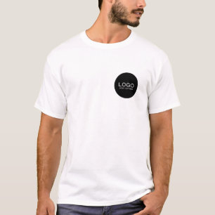 Simple Logo and Text Business T-Shirt