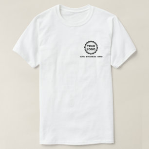 Simple Logo and Text Business T-Shirt