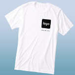 Simple Logo and Text Business T-Shirt Tri-Blend Shirt<br><div class="desc">Simple logo and custom text business t-shirt.  Replace the logo and text with your own to customise.  Wear them yourself,  give them to your employees and co-workers,  sell them to customers and clients or give them away as promotional material to inspire customer loyalty.</div>