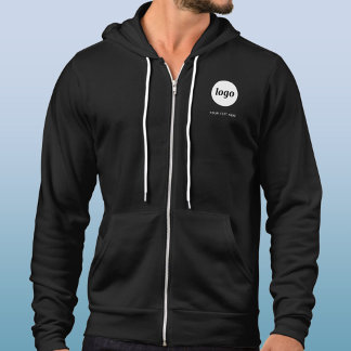 Simple Logo and Text Crest Business Hoodie