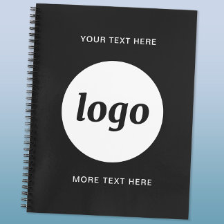 Simple Logo and Text Promotional Business Notebook