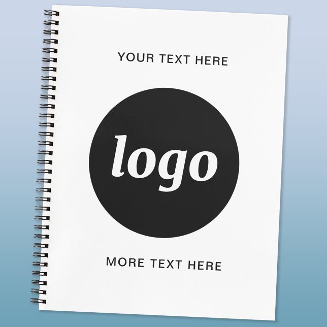 Simple Logo and Text Promotional Business Planner (Logo custom text business promotional planner)