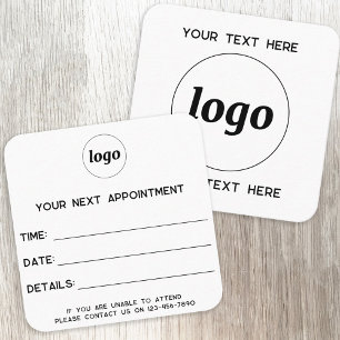Simple Logo Appointment Card