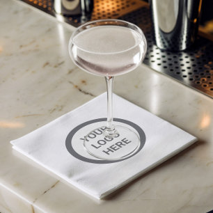 Simple Logo Branded Promotional Business Event Napkin