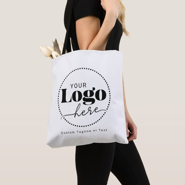Simple Logo Branding Promotional Business  Tote Bag (Close Up)