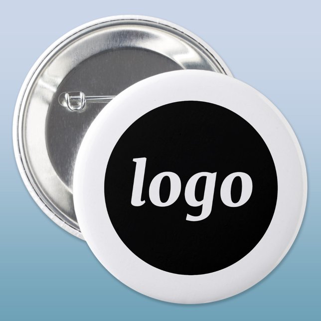 Simple Logo Business Button (Logo business promotional button)