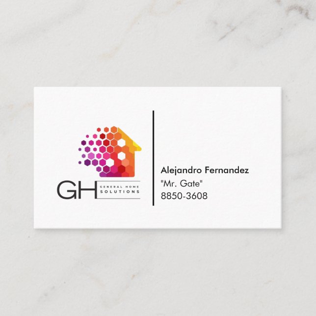 Simple Logo Business Card (Front)
