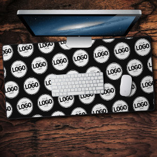 Simple Logo Business Pattern Desk Mat