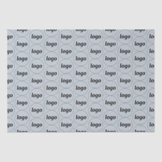 Simple Logo Business Pattern Powder Blue Tissue Paper