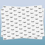 Simple Logo Business Pattern Tissue Paper<br><div class="desc">Simple logo design to foster brand loyalty and promote your small business.  Replace the logo with your own and change the background colour in the Design Tool to customise.</div>