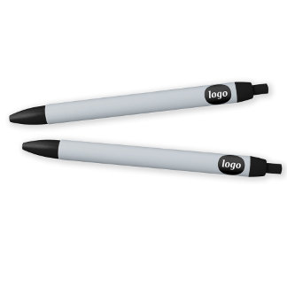 Simple Logo Business Promotional Blue Black Ink Pen