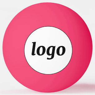 Simple Logo Business Promotional Branding Pink Ping Pong Ball