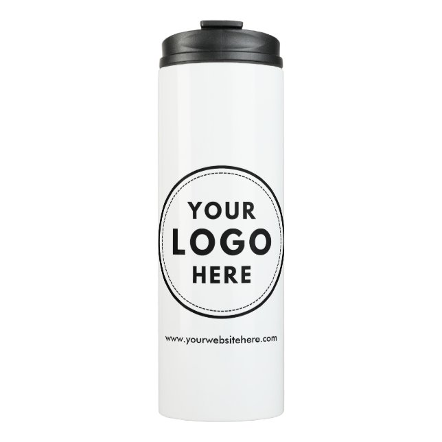 Simple Logo Business Promotional Thermal Tumbler (Front)