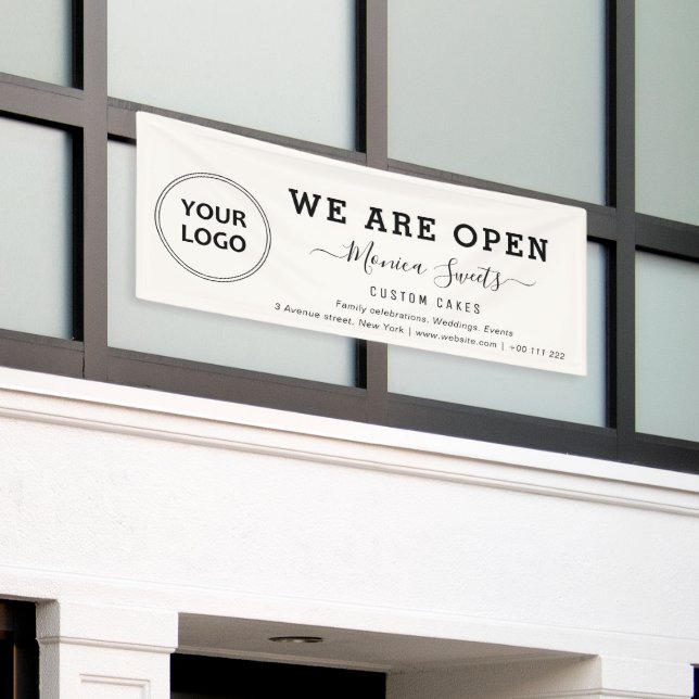 simple logo business shop banner (Outside Building)