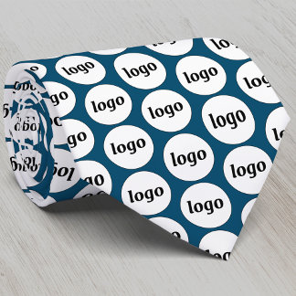 Simple Logo Business Teal Green Tie