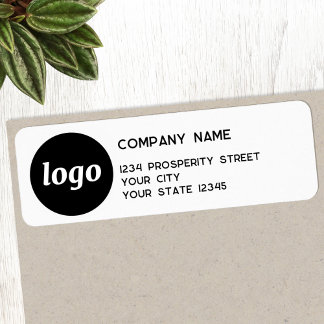 Simple Logo Company Return Address