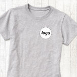 Simple Logo Crest Promotional Business T-Shirt<br><div class="desc">Simple logo crest promotional business t-shirt.  Replace the logo with your own to customise.  Wear them yourself,  give them to your employees and co-workers,  sell them to customers and clients or give them away as promotional material to inspire customer loyalty.</div>