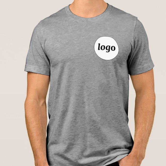 Simple Logo Crest Promotional Business Tri-Blend Shirt (Simple logo crest business branding promotional triblend t-shirt)
